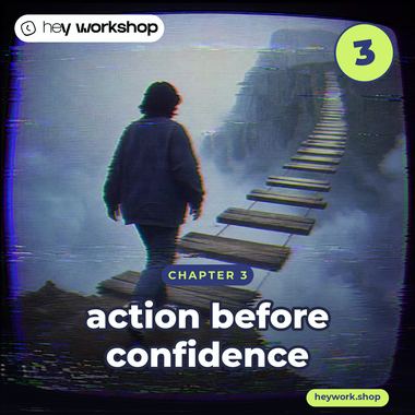 Audiobook cover art: Chapter 3, Action Before Confidence