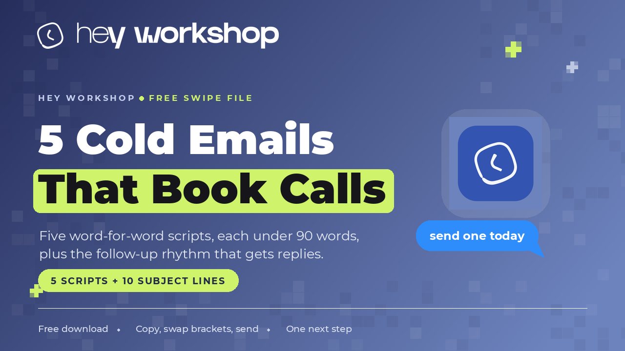 5 Cold Emails That Book Calls cover